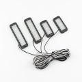 4PCS LED Ambient Light Car Inner Bowl Light Interior Armrest Lights Door Handle Lights Handrail Lights Decorative Lamp Car Light. 