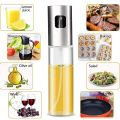 Glass Oil Spray Bottle Pump for Oil-Control Kitchen Olive Oil-Sprayer Pot Bottle Dispenser Gadget Cooking Tools For BBQ,Baking,Frying,Salad. 