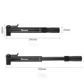 MeterMall Mini Bike Pump 80PSI Portable Bicycle Tire Pump With With Vehicle Mounting Bracket And 2pcs Mounting Screws For Schrader Valve/Presta Valve General Purpose. 