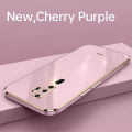 For OPPO A9 2020 / OPPO A5 2020 Back Cover Shiny Plating Square Bumper Soft Silicone Shockproof Protective Case. 