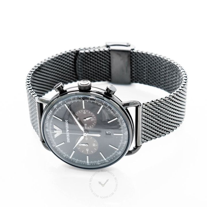 Emporio%20Armani%20Black%20Mesh%20Strap%20Black%20Dial%20Men's%20Watch-AR11142%20-%20Image%205