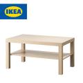 IKEA Coffee table, LACK Table, beige (white stained oak effect) Length: 90 Width: 55 cm, Height: 45 cm, With bottom shelf for additional storage.. 
