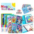 Magic Water Coloring Book Pack with Magic Coloring Pen Reusable Coloring Book - 6212. 