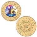 Saint Seiya Japan Anime Gift Sagittarius Aries Libra Scorpio Gold Coin Game Commemorative 24k Coin Toys Kids Gift. 