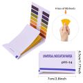 ph strips pack model litmus paper 80-Strips with free ph chart tell acid base and neutral level soil testing universal paper indicator. 