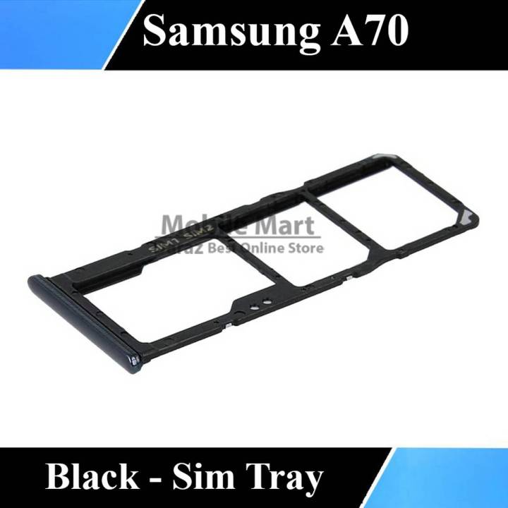 Samsung A70 Tray Sim Jacket Sim Slot Sim Door For Galaxy A70 - Black