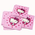 HELLO KITTY THEME NAPKINS - PACK OF 20 NAPKINS - HELLO KITTY NAPKINS. 