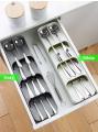 Kitchen Drawer Organizer Tray Cutlery Spoon Fork Storage Tableware Holder Rack Box Kitchen Utensil Flatware Tray. 
