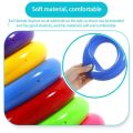 Stacking Rainbow Ring Toy Montessori Plastic Circle Pyramid Stack Sort Tower. 