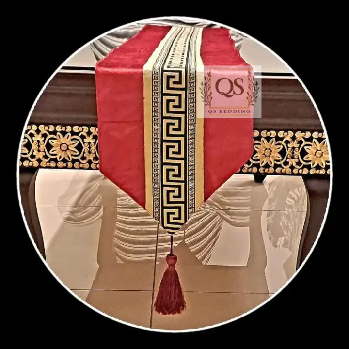 QS%20Luxury%20Table%20Runner%20with%20Tassels%20for%20Dining%20Table%20most%20attractive%20Velvet%20Table%20Runners%20Table%20decor%20%20for%20Dining%20%C2%A0Centre%20Table%2071%20Inch%20QS%20Bedding%20-%20Image%205