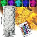 Crystal Diamond Lamp 16 Colors Changing with Remote Control USB Rechargeable Rose Light | Fancy Table Lamps for Home Decoration Gifts | For Drawing Room Corner / Floor & Bedroom Lampshade. 