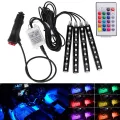 Car Interior Atmosphere Remote Control Light Decor Lamp. 