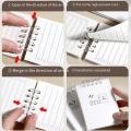Coil Bound Flip Notebook Daily Planner Ruled Compact Size Coil Notebook Lined Pages Cover Mini Notepad for Back School Supplies. 