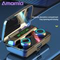 Amamia In-ear Earphones Large Capacity Bluetooth-compatible 5.1 12D Sound Effect Earbuds. 