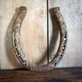 Old Rusty Vintage Metal Horseshoe Antique Wall or Door Decor. 