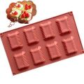 Rectangle Shape Silicone Mold 8 Cavity. 