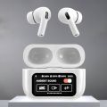 A9 Pro ANC / ENC Wireless Earbuds Bluetooth 5.3 AirPods with LCD Display, Touch Screen Case, Noise Cancelling, Smart Touch Control, In Ear Headphones. 