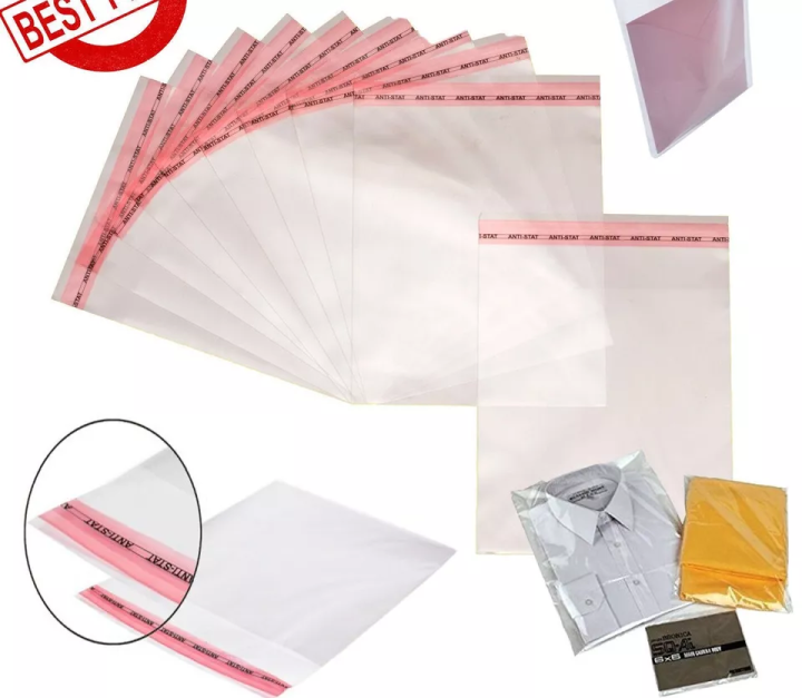 Pack%20of%20100%20Cellophane%20Cello%20Bags%20Display%20Garment%20Self%20Seal%20Adhesive%20Peel%20Self%20seal%20with%202%20inch%20flap%20-%20Image%205