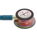 3M™ Littmann® Classic III Stethoscope Caribbean Blue Tube – Gold Finish - Rainbow Bell 5807. 
