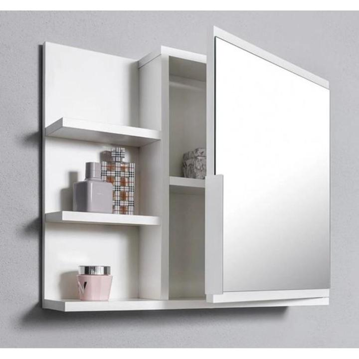 Bathroom Mirror Cabinet with shelves, bathroom mirror, white mirror cabinet