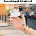 New_Apple AirPods Pro 2rd generation Active Noise Cancellation Earphone Wireless Bluetooth 5.0 Headphone IPX4 Transpare with_popup on_iPhone (no buzzer and volume control). 
