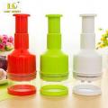 Handy Press Stainless-Steel Vegetable Chopper. 