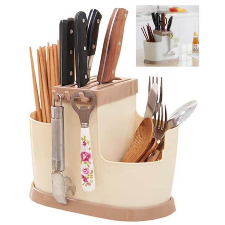 Kitchen Cutlery Storage Holder Stand for Kitchen Counter Top/Dining Table Storage Home Use Kitchen Tool Knife Spoon Chopsticks Fork Multi-Function Storage Box Rack
