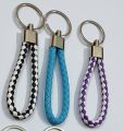PACK Of 3 Fashion Keychain PU Leather Key Chain Braided Woven Rope Key rings Bag Keyring Car keyrings Men Women Keychains. 