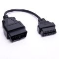 OBDII OBD 2 OBD2 Obd II Length 32 cm  male female elm327 ELM 327 extension cable Car scanner Diagnostic tool Cable. 