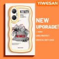 YIWESAN For Infinix Hot 20 5G Case Fashion Money Bag Pattern Colorful Lovely Cream Wave Border Soft Clear Shockproof Phone Cases Creative Camera Transparent Casing Simple Gentle Protective Cover. 