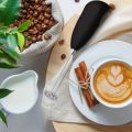 Coffee Bitter - Electric Handheld Milk Wand Mixer Frother For Latte Coffee Hot Milk Hand Blender. 