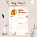 Daily Planner A4 Size Laminate with board marker Organize Your Daily Schedule. 