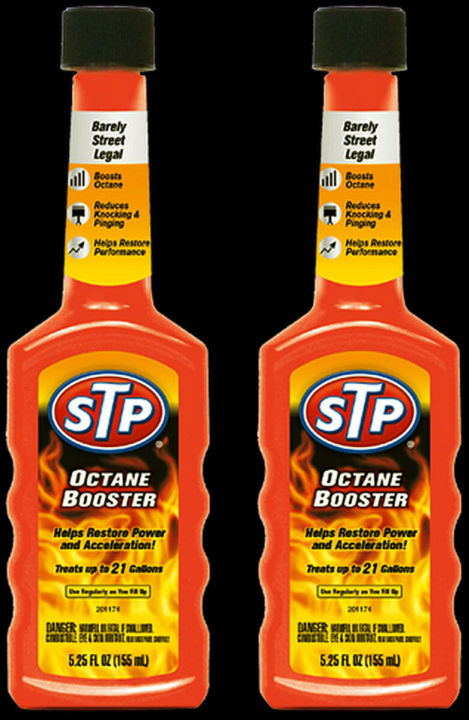 pack of 2 STP Octane Booster 5.25oz 155ml USA