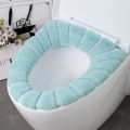 Bathroom Toilet Seat with Handle Closestool Washable Soft Winter Warmer Mat Pad Cushion O-shape Toilet seat Bidet Covers. 