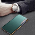 For Samsung Galaxy S24 Plus 24 Ultra Translucent Smartphone Flip Protective Case Cover for Samsung Galaxy S24 Ultra S24 Plus Flip Leather Phone Case. 