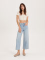 Women Light Blue High Waist Wide Leg Jeans | Factory Outlet. 