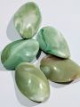 Green Marble Curved Oval Acrylic Plastic Beads Pack of 40 gms. Versatile for DIY Jewelry, Craft Projects, Dress Accessories, Home Decorative Ideas.. 