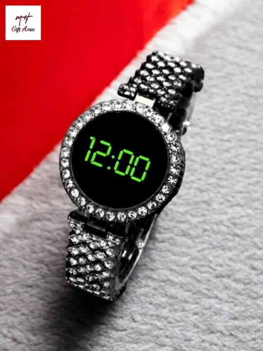 Elegant%20Women%E2%80%99s%20Digital%20Watch%20with%20Diamond%20Accents%20Luxury%20Stainless%20Steel%20Band%20Wrist%20Watch%20for%20Ladies%20Stylish%20Fashion%20Watch%20for%20Casual%20&%20Formal%20Wear%20-%20Image%203