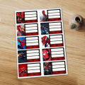 Marvel Spiderman sticker Sheet for copies and books Uncut. 