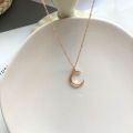 【Satisfaction guaranteed】Niche Design Moon Necklace for Women Trendy Chain Simple Elegant Minimalist Korean Style. 