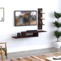 Wooden TV Unit/TV Stand/Wall Mounted TV Unit/TV Cabinet/TV Entertainment Unit (Wenge). 
