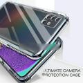 Ultra Clear Slim for Samsung Galaxy A51 Airbag Anti-Slip Grip Soft Back Cover Case with Best Camera Protection & Anti-Dust Plugs. 