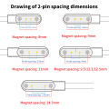 2 pins 4pins Smartwatch Dock Magnetic Charger Adapter USB Charging Cable Cord For Smart Watch Power Charge Wire Accessories Eatop. 