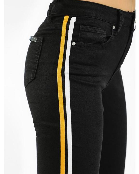 BLACK%20WHITE%20&%20YELLOW%20STRIPES%20ANKLE%20LENGTH%20JEANS%20FOR%20HER%20-%20Image%205