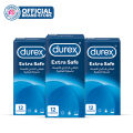 Durex Condoms Extra Safe 12 Pieces - Pack of 3. 