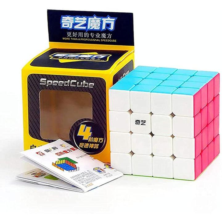 Qiyi Rubix Cube 4x4 | Stickerless | Best Quality Fast Magic Cube Speed Cube | Puzzle Toys For Kids