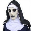 1 Pcs The Horror Scary Nun Latex Mask W/Headscarf Valak Cosplay for Halloween Costume. 