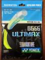 YONEX Badminton Racket String BG66 Ultimax (0.65mm) Endurance High Elastic Professional Training Competition Badminton String. 