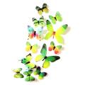 12Pcs/Set 3D Butterfly Background Wall Stickers DIY Kids Room Living Room Decor. 