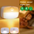 LED Night Lights Motion Sensor Light Battery Operated Wireless Wall Lamp Closet Cabinet Door Light. 